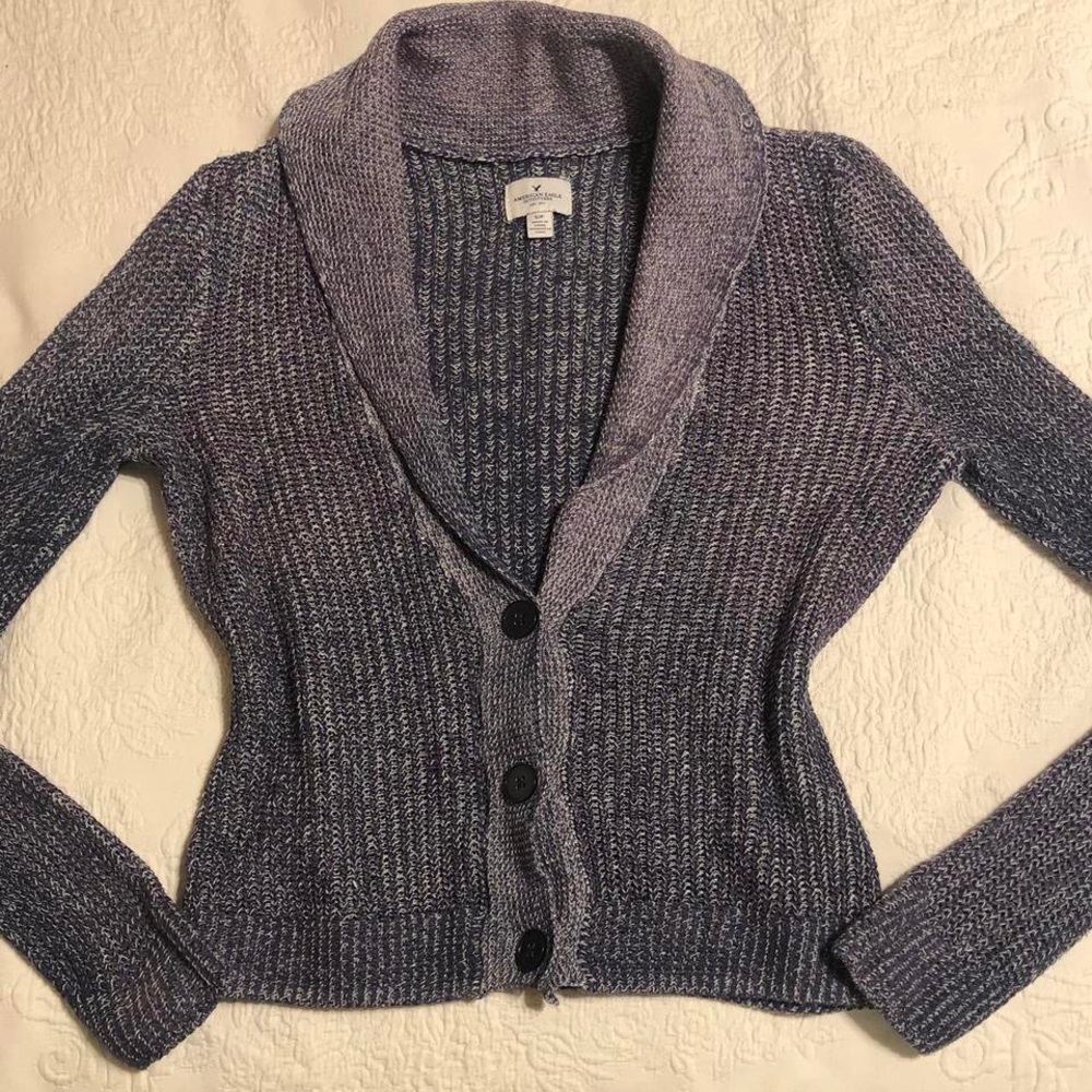 Vintage American Eagle Y2K Knit Button-Up Cardigan